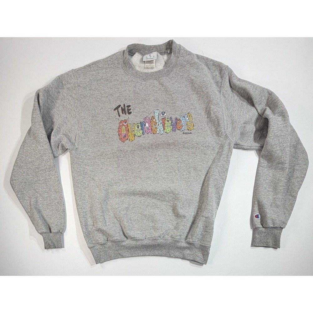 Champion The Overachievers Diego Lo Graphic Sweatshirt Medium Gray Crewneck